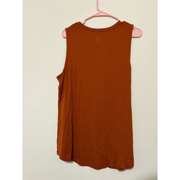 A New Day Womens Sleeveless Muscle Tank Top Burnt Orange Rust XXL - Picture 4 of 4